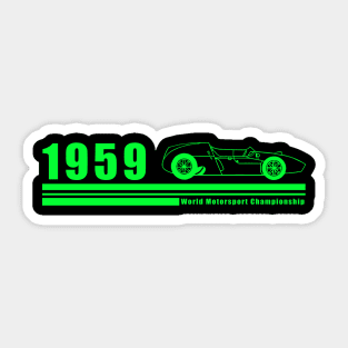 World Motorsport Championship 1959 Sticker